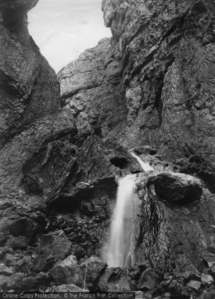 Photo of Malham, Gordale, The Fall c.1880