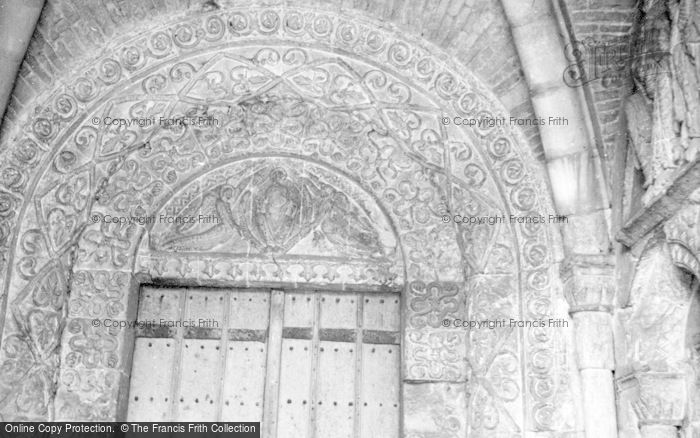 Photo of Malmesbury, Abbey, Carving In South Porch 1959
