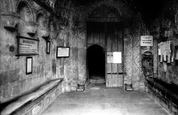 Abbey, South Porch 1924, Malmesbury