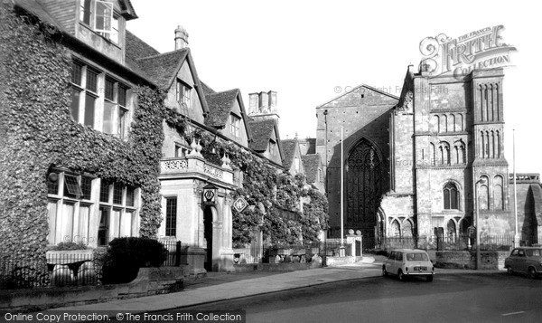 Photo of Malmesbury, Abbey, West And The Old Bell c.1960