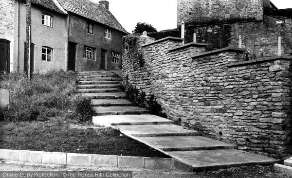 Photo of Malmesbury, Back Hill Steps c.1960