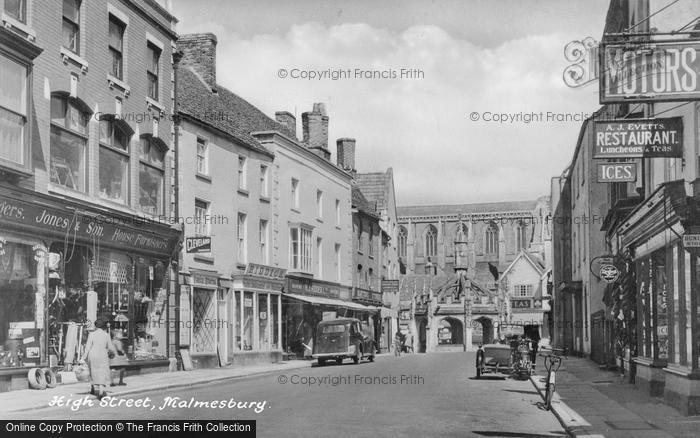 Photo of Malmesbury, High Street c.1947