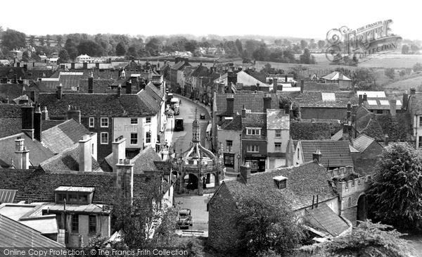Photo of Malmesbury, High Street From Abbey Roof c.1955