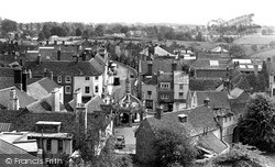 High Street From Abbey Roof c.1955, Malmesbury