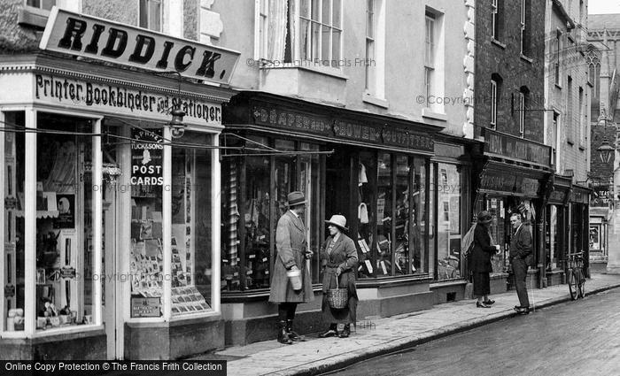 Photo of Malmesbury, High Street Shops 1924