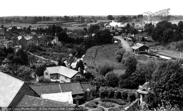 Photo of Malmesbury, River Avon And Railway From Abbey Roof c.1955