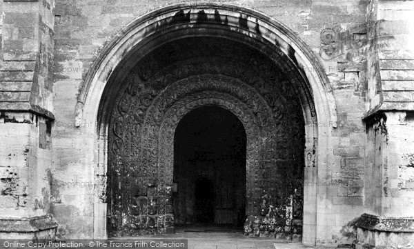 Photo of Malmesbury, The Abbey, South Door c.1955
