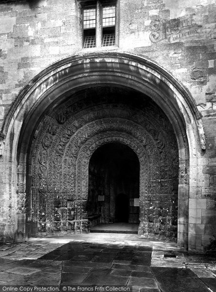 Photo of Malmesbury, The Abbey, The South Porch 1924