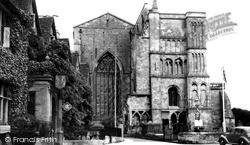 The Abbey, West Front c.1955, Malmesbury