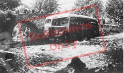 Bus Crossing The Ford c.1955, Malmsmead