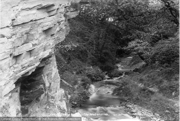 Photo of Malmsmead, Doone Valley, The Waterslide 1907