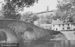 The Bridge And Lorna Doone's Farm c.1955, Malmsmead