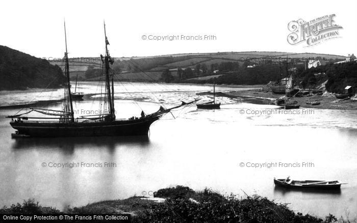 Photo of Malpas, Boats On The River 1890