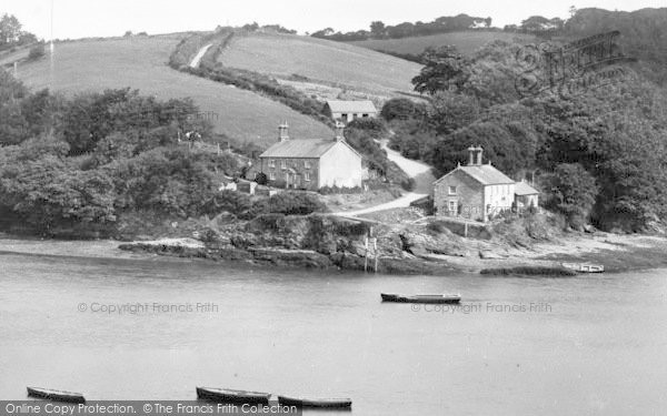 Photo of Malpas, Cottages And Boats 1895