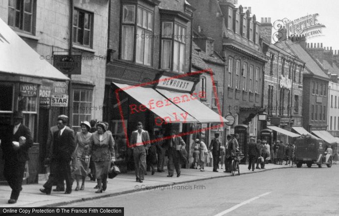 Photo of Malton, Wheelgate Shops 1959