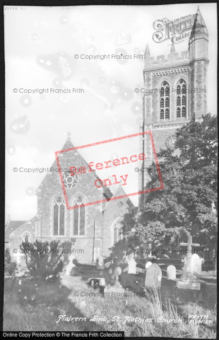 Photo of Malvern Link, St Matthias' Church c.1955