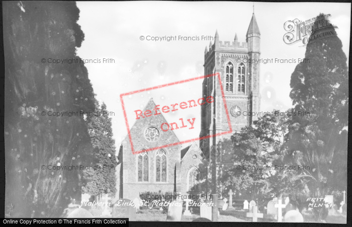 Photo of Malvern Link, St Matthias' Church c.1955