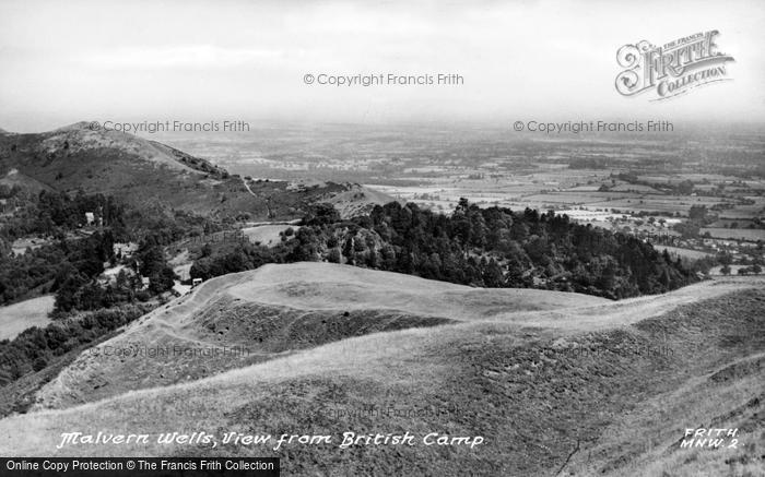 Photo of Malvern Wells, From British Camp 1955