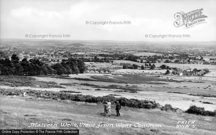 Photo of Malvern Wells, From Wells Common c.1955