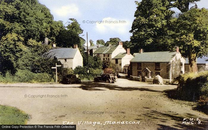 Photo of Manaccan, The Village c.1955
