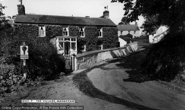 Photo of Manaccan, The Village c.1955
