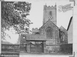 The Church And Lych Gate c.1960, Manaton