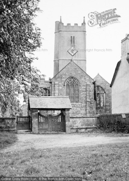 Photo of Manaton, The Church And Lychgate c.1955