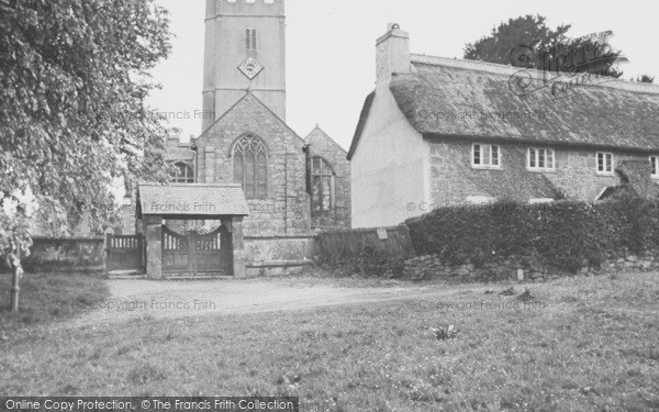 Photo of Manaton, The Church And Village c.1955