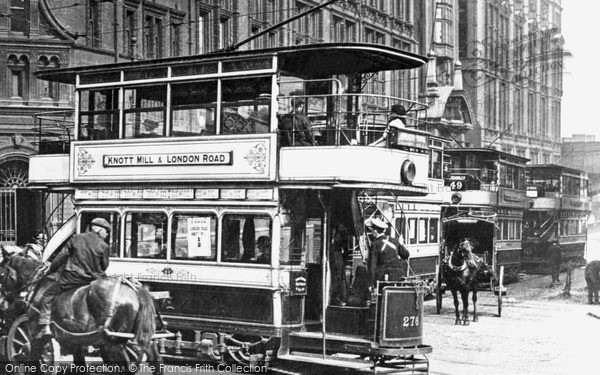 Photo of Manchester, A Tram c.1900