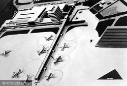 Airport, Model Of New Terminal Building c.1965, Manchester