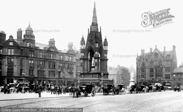 Photo of Manchester, Albert Memorial Square 1892