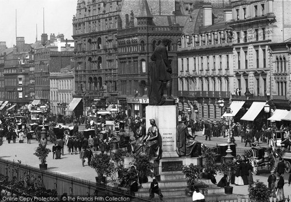 Photo of Manchester, Duke Of Wellington Monument, Piccadilly 1895