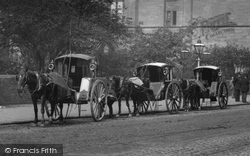 Horsedrawn Cabs, Oxford Road 1895, Manchester