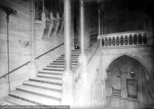 Photo of Manchester, Owens College, Grand Staircase 1895