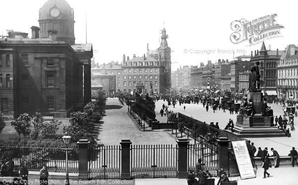 Photo of Manchester, Piccadilly From Queen Hotel 1889