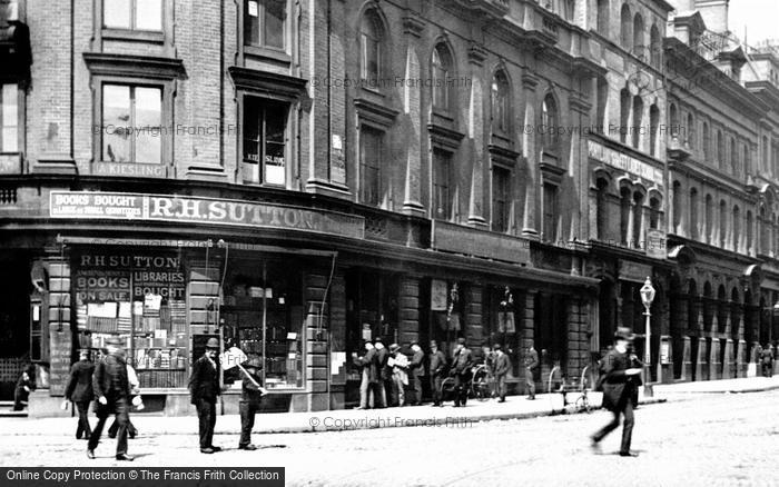 Photo of Manchester, Sutton's Book Shop, Portland Street 1885