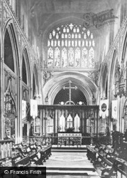 The Cathedral, Choir East c.1876, Manchester