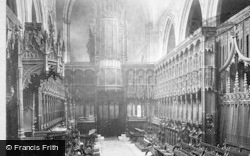 The Cathedral, Choir West 1894, Manchester