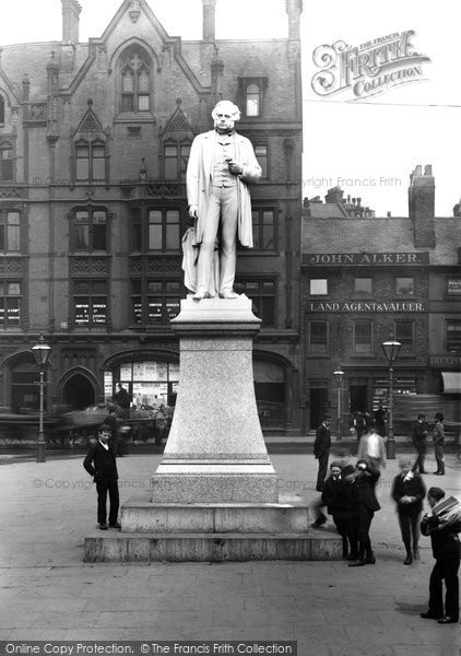 Photo of Manchester, The John Bright Statue 1892