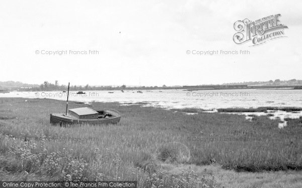 Photo of Manningtree, The Flats, River Stour c.1955