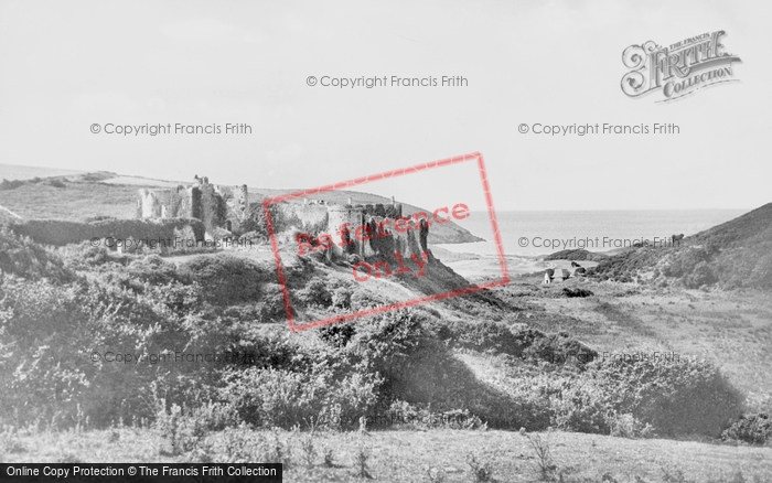 Photo of Manorbier, Castle And Bay c.1955