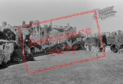 Castle Courtyard 1890, Manorbier
