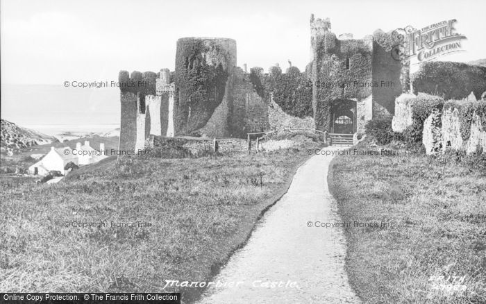 Photo of Manorbier, Castle From Approach 1890