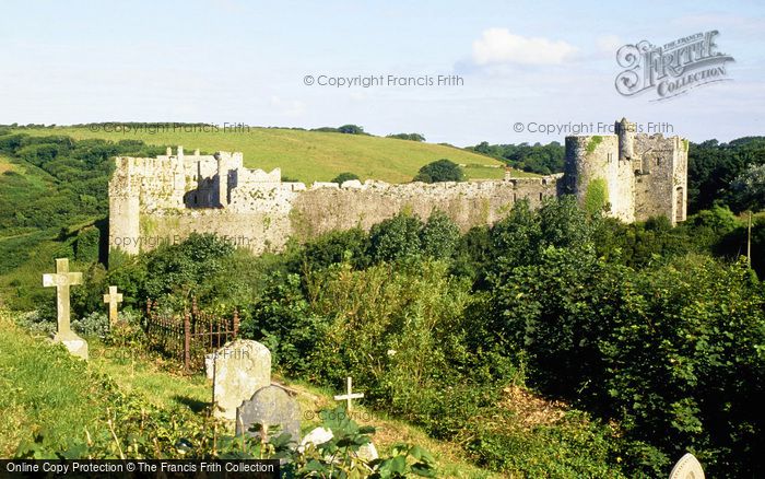 Photo of Manorbier, Castle From The Church c.1995