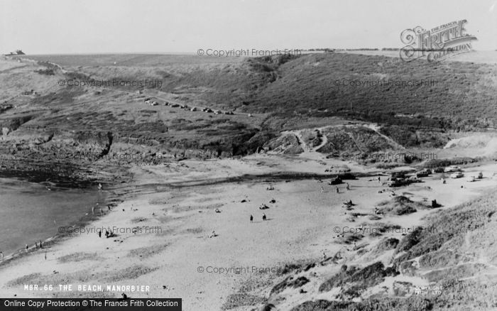 Photo of Manorbier, The Beach c.1960