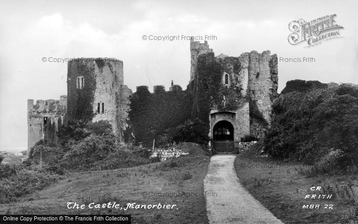 Photo of Manorbier, The Castle c.1950