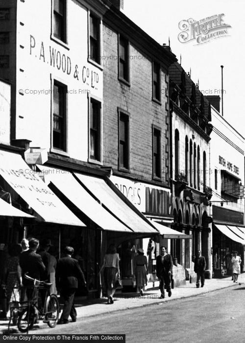 Photo of Mansfield, Shops On West Gate 1949