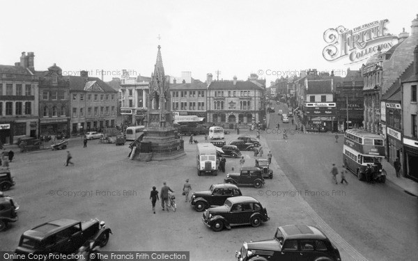 Photo of Mansfield, The Market Place c.1955