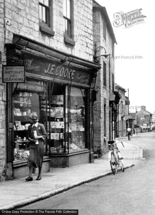 Photo of Mansfield Woodhouse, J. E. Cooke's Shop, High Street c.1955