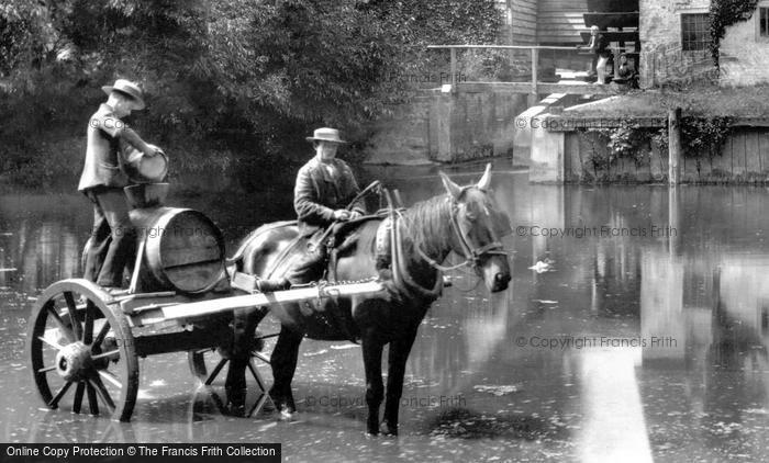 Photo of Mapledurham, Horse And Cart At The Mill 1890